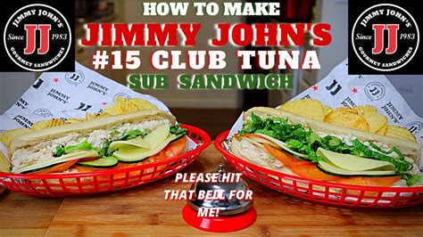 Jimmy john%27s 15 club tuna on 16 inch french bread - There are 850 calories in 1 serving of Jimmy John's Club Tuna (8-Inch French Bread). Calorie breakdown: 45% fat , 35% carbs, 20% protein. Related Sandwiches from Jimmy John's: 